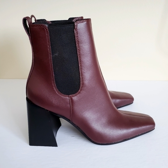 Topshop Harbour Chelsea Burgundy Boot, Size 9.5US - Picture 3 of 11